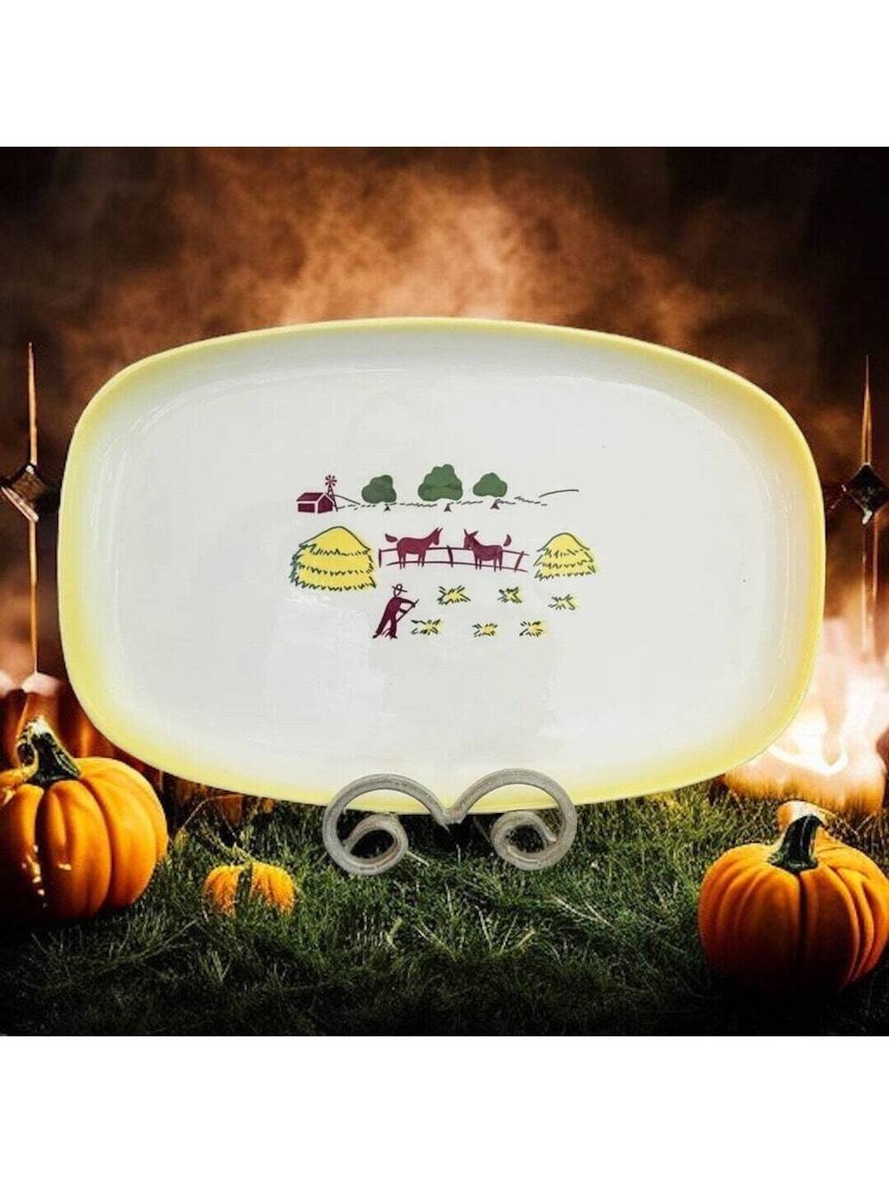 Vintage Mid Century Serving Platter - Brock of California